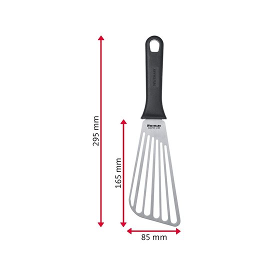 Espátula "Master Line" con ranuras, 29,5 cm, acero inoxidable - Westmark