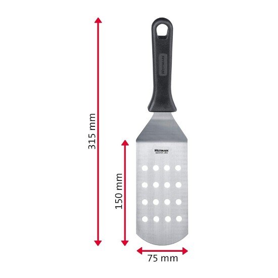 "Master Line" perforált spatula, 15 x 7,5 cm, rozsdamentes acél - Westmark