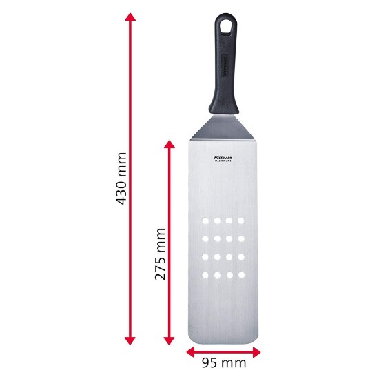 "Master Line" perforated spatula, 27.5 x 9.5 cm, stainless steel - Westmark