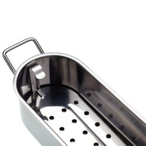 Fish poacher, stainless steel, 45.5 x 15 cm - Kitchen Craft