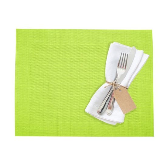 "Rahmen" placemat, 42 x 32 cm, vinyl, "lime" - Saleen