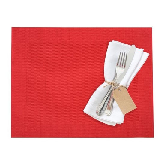 "Rahmen" placemat, 42 x 32 cm, vinyl, red - Saleen