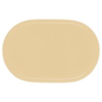 "Fun" placemat, oval shape, 45.5 x 29 cm, vinyl, beige - Saleen