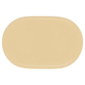 "Fun" placemat, oval shape, 45.5 x 29 cm, vinyl, beige - Saleen