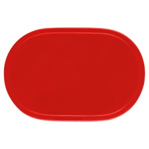 "Fun" placemat, oval shape, 45.5 x 29 cm, vinyl, red - Saleen