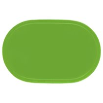 "Fun" oval table mat, 45.5 x 29 cm, vinyl, green - Saleen