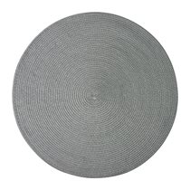 "Circle" round table mat, 38 cm, plastic, grey - Saleen