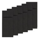 Set di 6 buste portaposate, "Rahmen", 24 x 9 cm, plastica, Antracite -