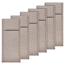 Set of 6 cutlery envelopes, "Elegance", 24 x 9 cm, plastic, golden/grey - Saleen brand