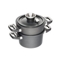 3-piece steam cooking set, aluminum, 20 cm/3 L - AMT Gastroguss