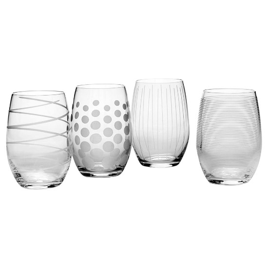 4-dele vinglassæt, 503 ml, lavet af krystallinsk glas, Cheers - Mikasa