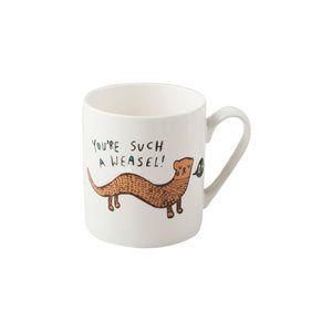 “You're such a weasel” inscribed mug 300 ml, porcelain – made by Kitchen Craft