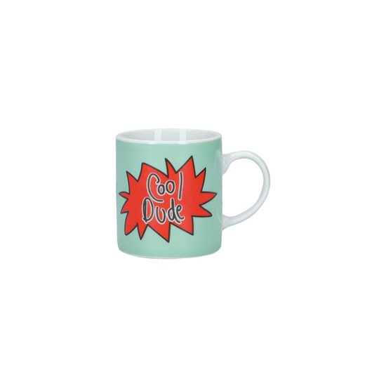 Mug espresso 80 ml "Cool Dude", porċellana - minn Kitchen Craft