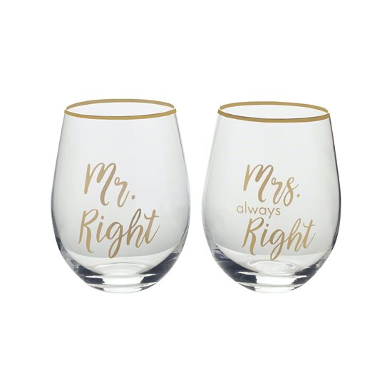 Set of 2 Mikasa wine glasses, 468 ml - by Kitchen Craft