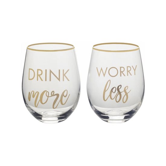 Set of 2 Mikasa drinking glasses, 468 ml - by Kitchen Craft