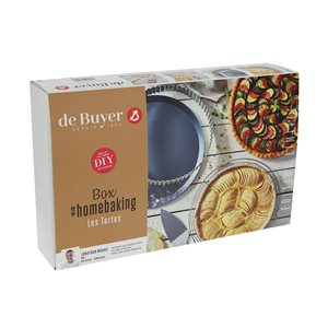 4 dalių „Les Tartes“ rinkinys tartų ruošimui – „de Buyer“ prekės ženklas