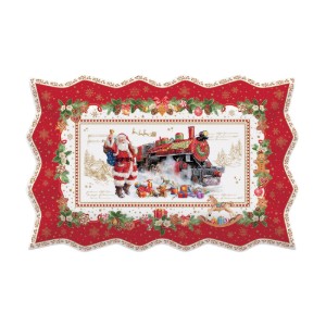 Pasniegšanas šķīvis, 35 × 23 cm "CHRISTMAS MEMORIES", porcelāns - Nuova R2S