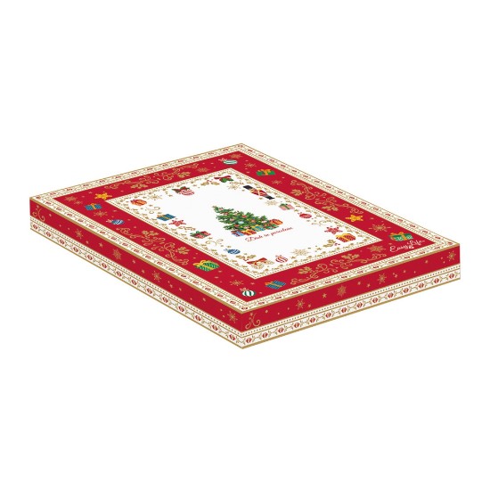 Platter forma ta 'siġra tal-Milied, 21 × 16 cm, "CHRISTMAS ORNAMENTS", porċellana - Nuova R2S