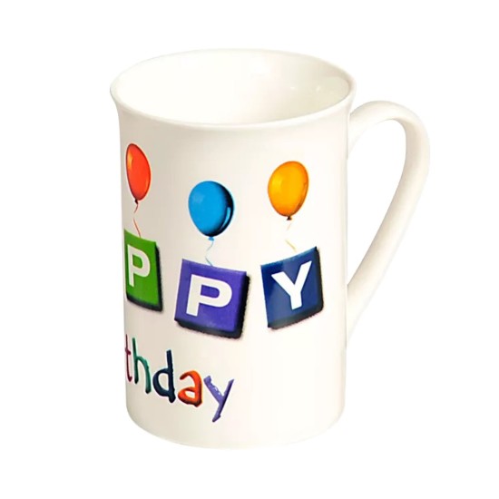 Tazza in porcellana "Happy Birthday", 250 ml - Kesper