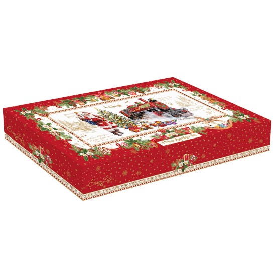 Servirni set za predjed 4-delni, "CHRISTMAS MEMORIES", 36 x 16 cm - blagovna znamka Nuova R2S