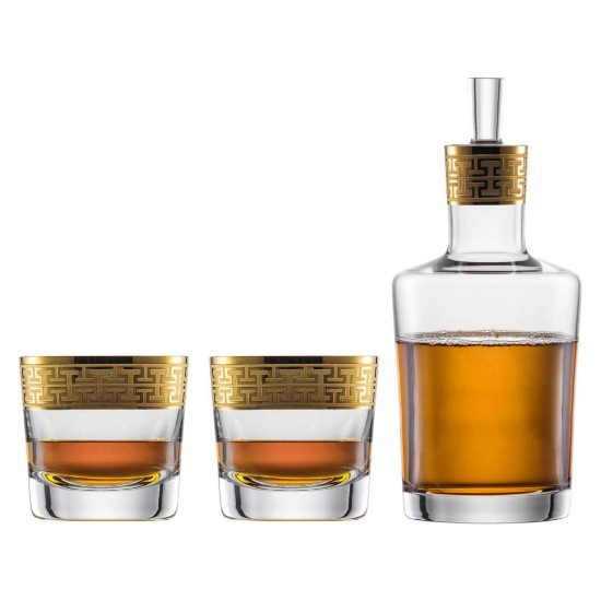 Dekanter és 2 whiskys pohár készlet, "Gold Classic" - Schott Zwiesel
