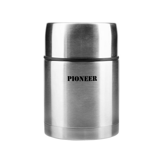 Çorba için "Pioneer" termal yalıtım kabı, 700 ml, Gümüş rengi - Grunwerg