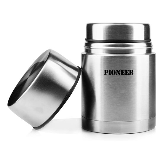 "Pioneer" hőszigetelő tartály leveshez, 700 ml, ezüst szín - Grunwerg