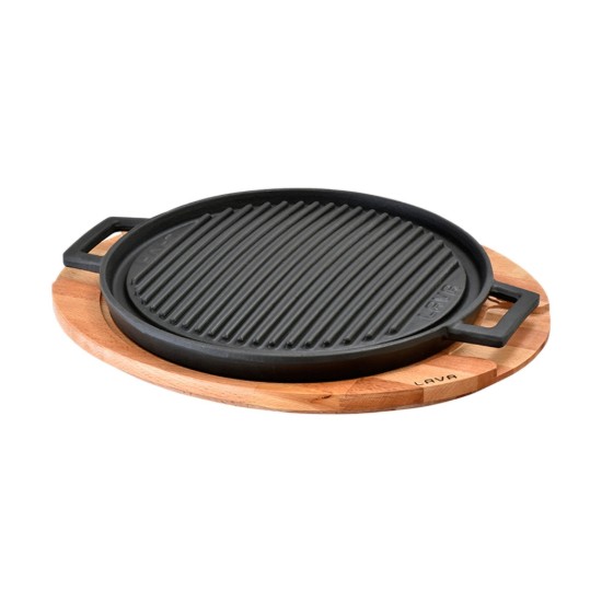 Gietijzeren grill met onderstel, 28 cm - LAVA