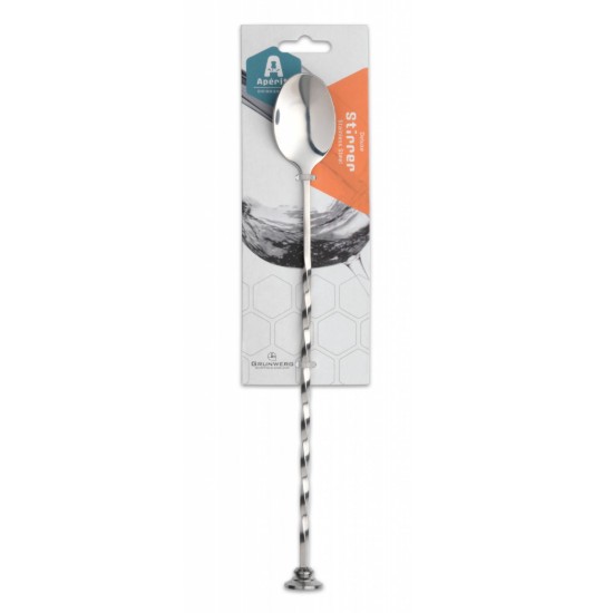 Cucchiaino "Aperiti" per cocktail, 28 cm, acciaio inossidabile - Grunwerg