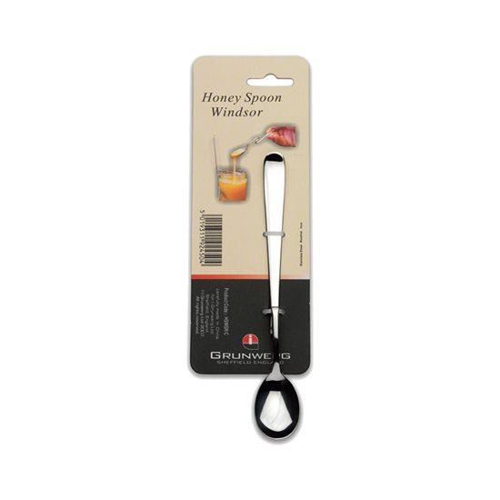 "Windsor" spoon for honey, 19 cm, stainless steel - Grunwerg