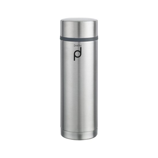 "DrinkPod" thermally insulating bottle made of stainless steel, 350 ml, Silver colour - Grunwerg