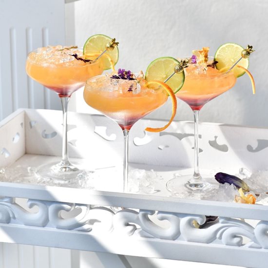 6-piece cocktail glass set, 230 ml, "Avant-Garde" - Krosno