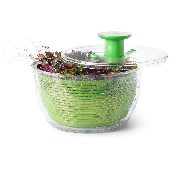 Secador de ensaladas y verduras, 27 cm, verde - OXO