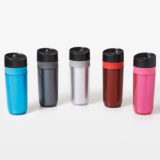 Travel mug, 445 ml, plastic, blue - OXO