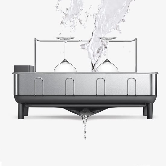 Indų džiovinimo stovas, nerūdijantis plienas, 56,6 x 51,4 x 29,2 cm - simplehuman