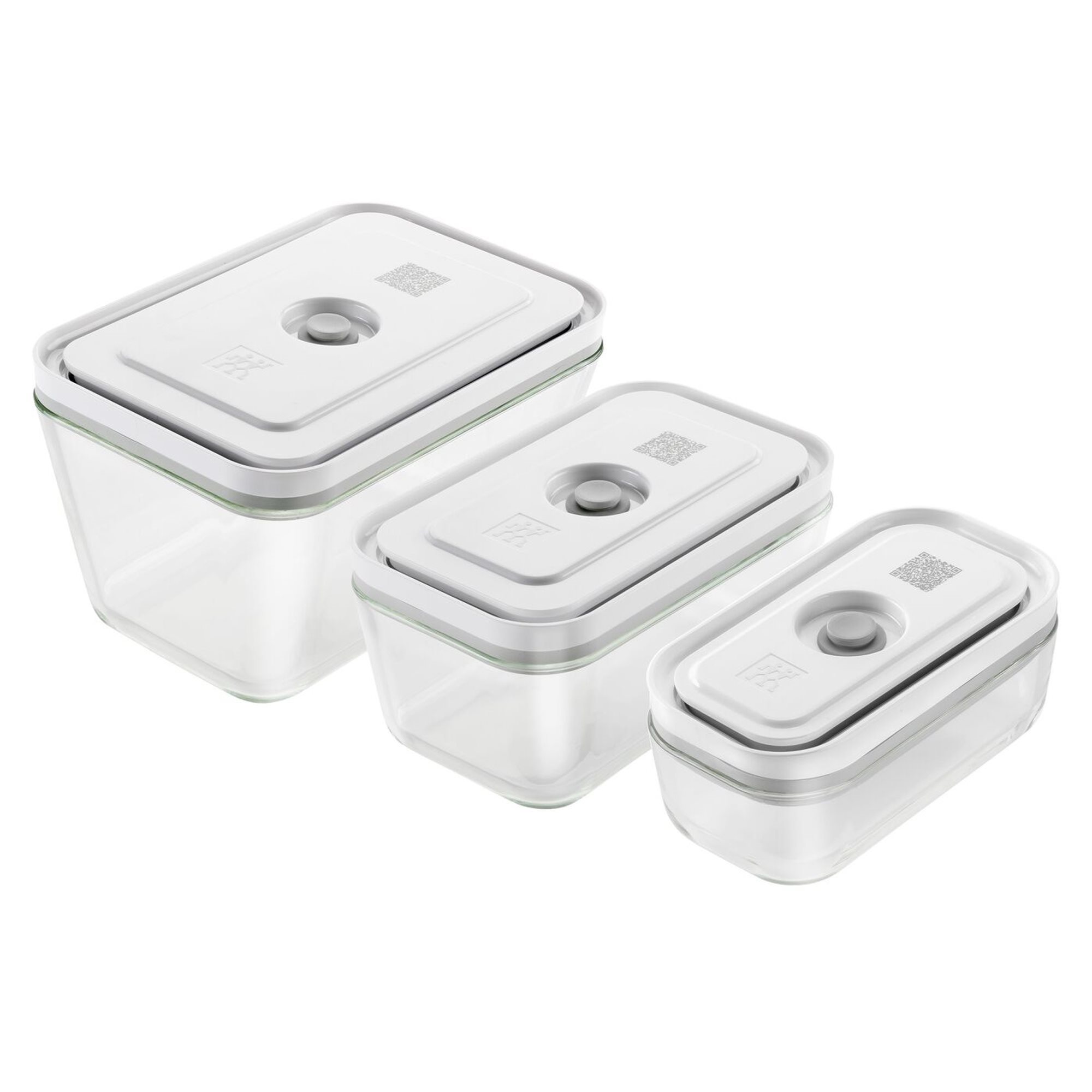 Set of 3 food containers with vacuum sealing FRESH & SAVE, glass -  Zwilling