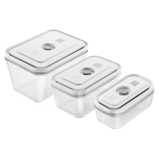 Conjunto de 3 recipientes para alimentos com vedação a vácuo "FRESH & SAVE", vidro - Zwilling