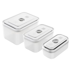 Set of 3 vacuum food containers "FRESH & SAVE", plastic - Zwilling