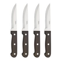 Set of 4 "Pwood" steak knives, stainless steel, 12.3 cm - Pintinox