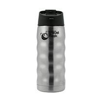 "Pioneer" thermal insulating bottle made of stainless steel, 350 ml, Silver colour - Grunwerg 