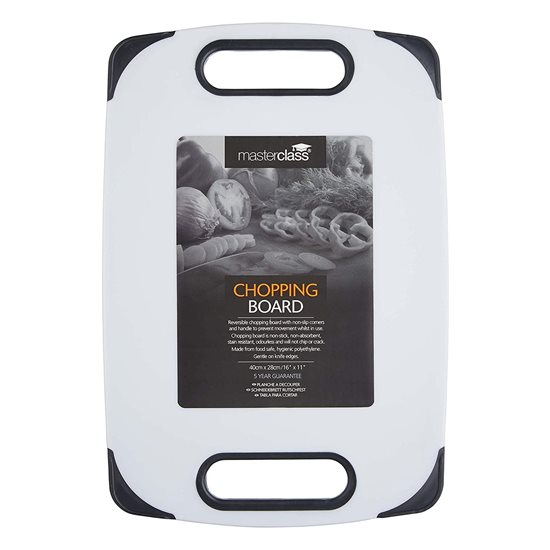 Chopping board 40 x 28 cm, made from polythene - by Kitchen Craft