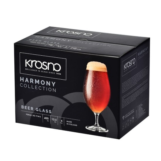 Set 6 kozarcev za pivo, 400 ml - Krosno
