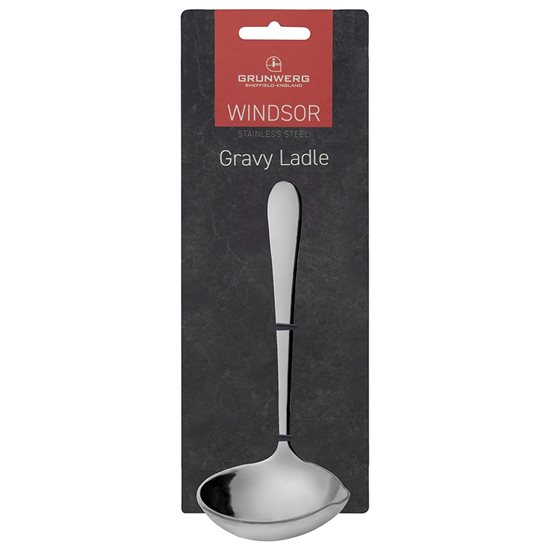 "Windsor" gravy ladle, cruach dhosmálta - Grunwerg