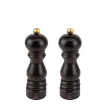 Set of 2 salt and pepper grinders, "Paris", 18 cm, "Chocolate" - Peugeot