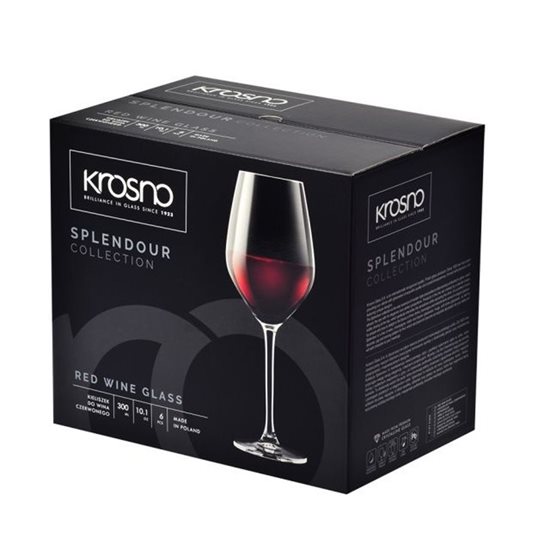 Σετ 6 ποτηριών κόκκινου κρασιού 300 ml - Krosno