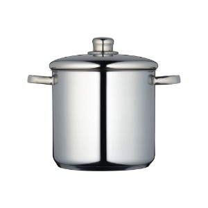 Cooking pot, with lid, stainless steel, 22 cm/7 l - Kitchen Craft