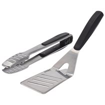Set of 2 barbecue utensils, stainless steel - Koopman
