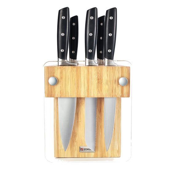 6-piece knife set, stainless steel - Zokura