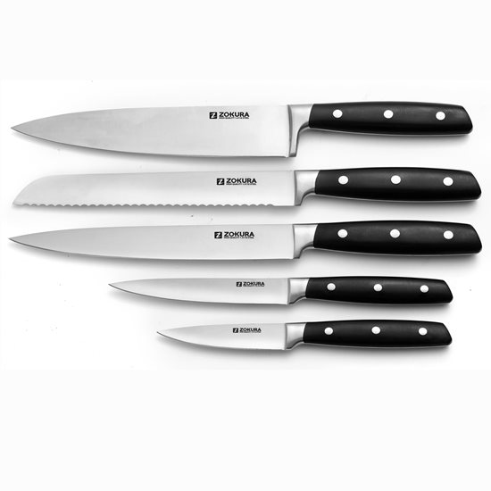 6-delat knivset, rostfritt stål - Zokura