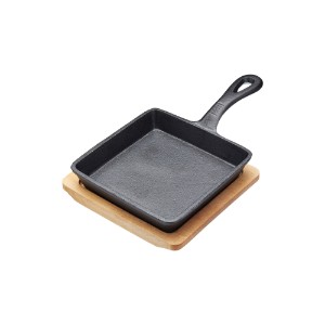 Mini-cooking pan, 15 cm, with wooden support - Kitchen Craft